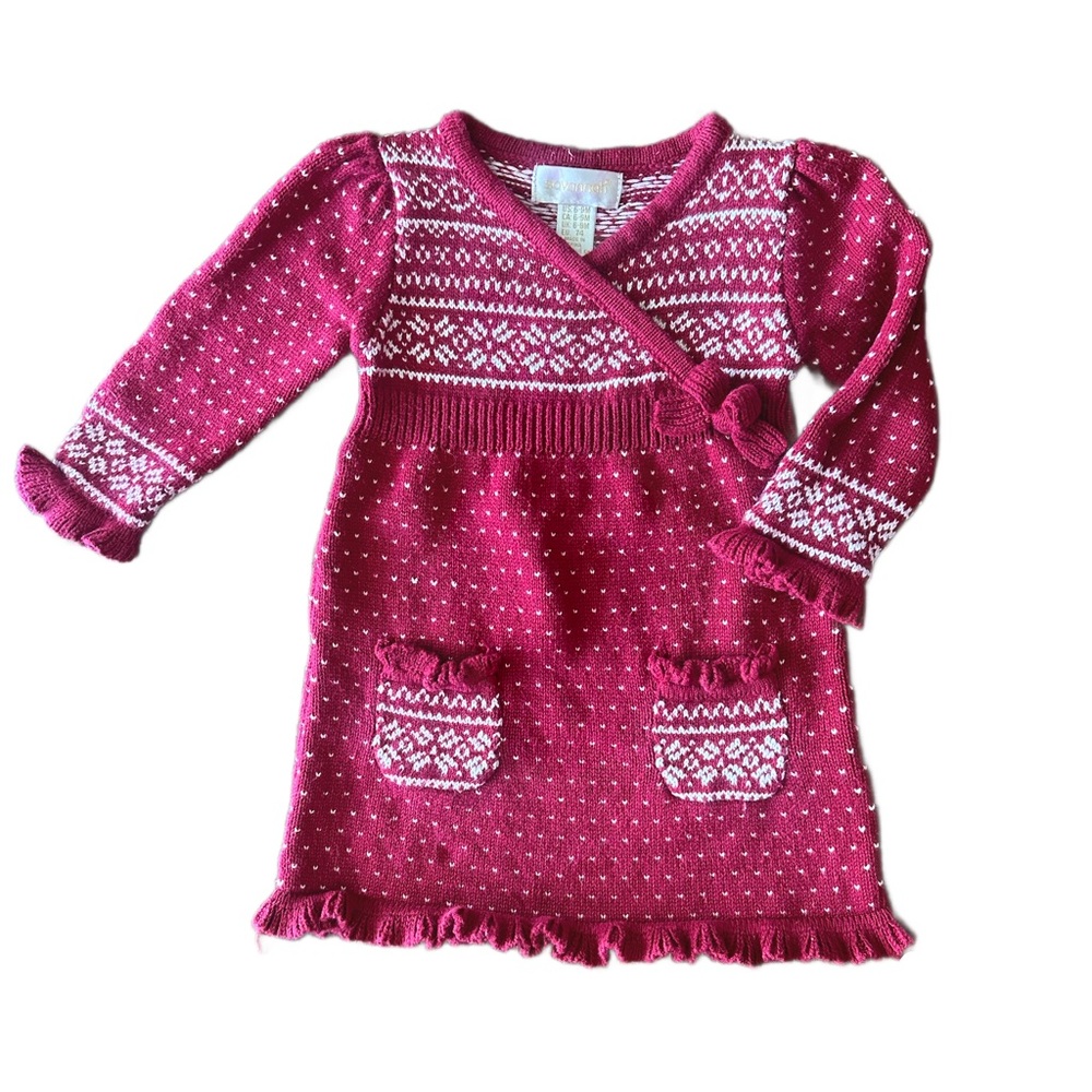 Fair Isle Sweater Dress 6-9M
